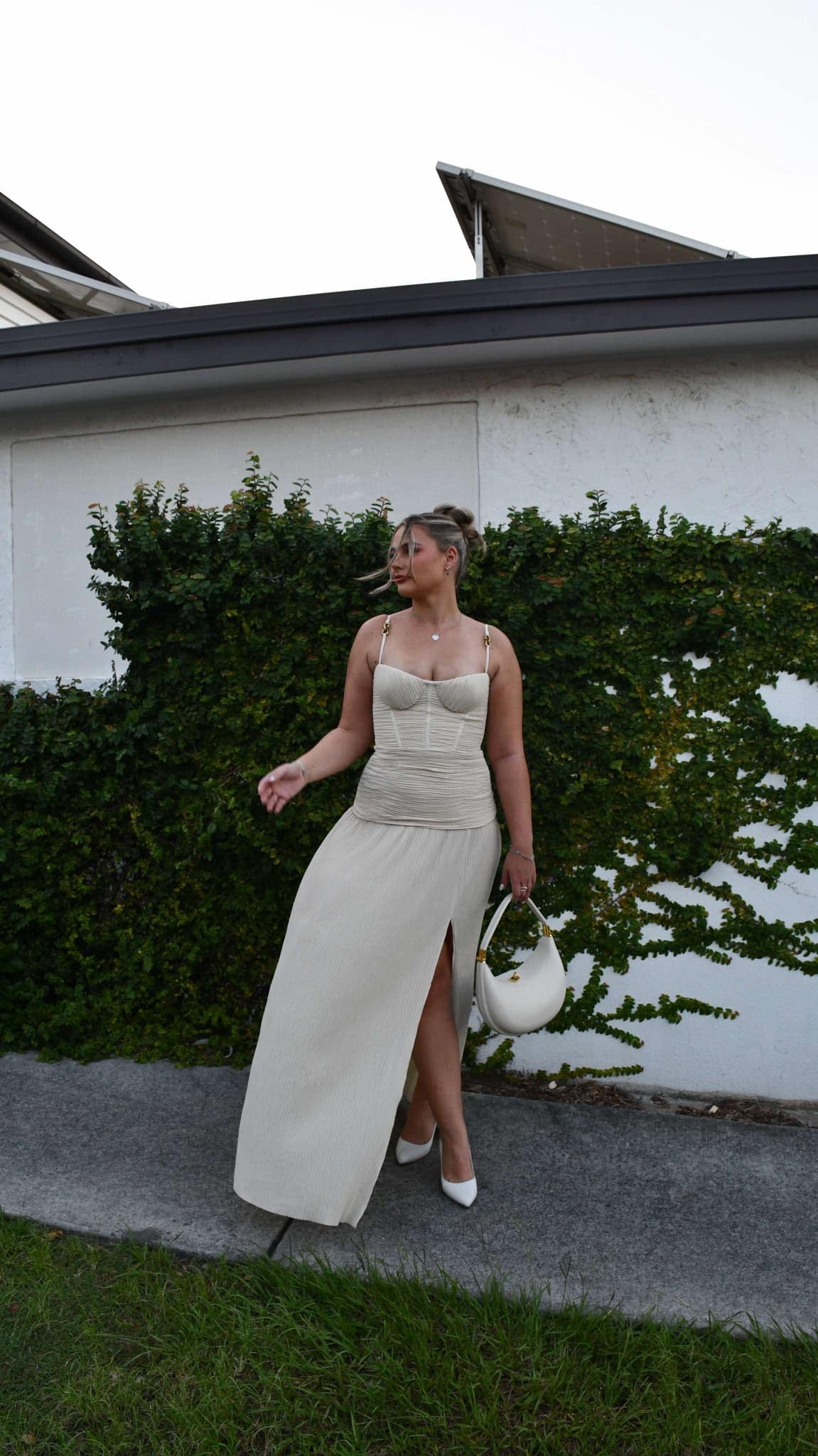 Double Time Pleat Maxi