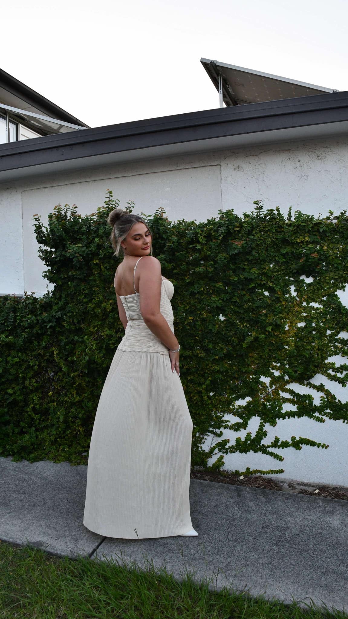 Double Time Pleat Maxi